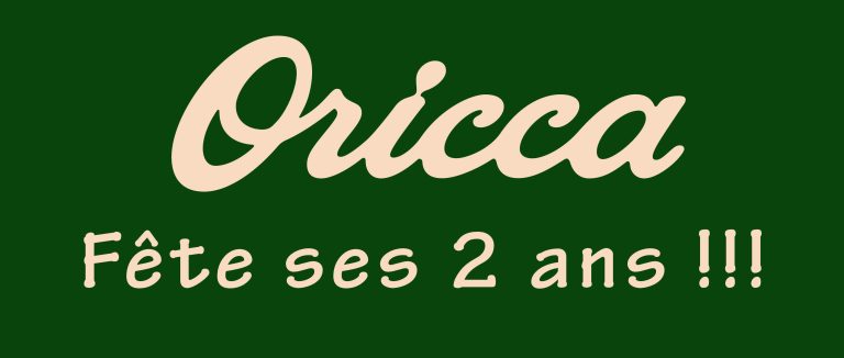 Bandeau Oricca coffee shop Libourne célébrant ses 2 ans avec café de spécialité